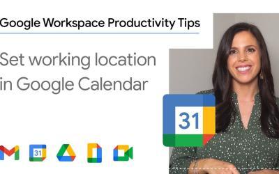 Comment définir votre lieu de travail dans Google Agenda